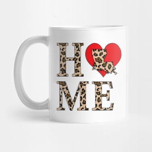 Louisiana Home Leopard Print Mug